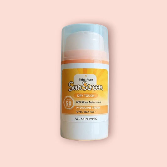 🎁 من طيبة بيور -100مل spf+50كريم واقي الشمس (30% off)
