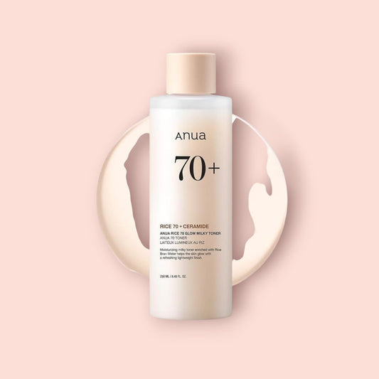 تونر بخلاصة الأرز لتفتيح وتوحيد لون البشرة من أنوا | Anua Rice 70 Glow Milky Toner